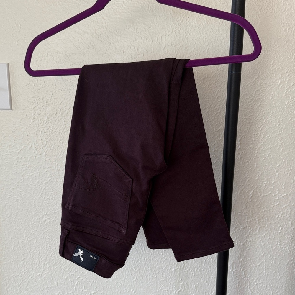 American Eagle dark plum super stretch skinny jeans NWT SIZE 00 Reg